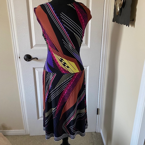 Midi Dress in Multi-Colours, Size 10 - Picture 6 of 12